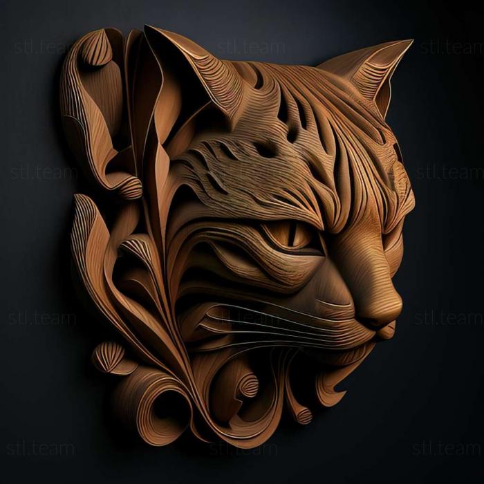3D model cat (STL)